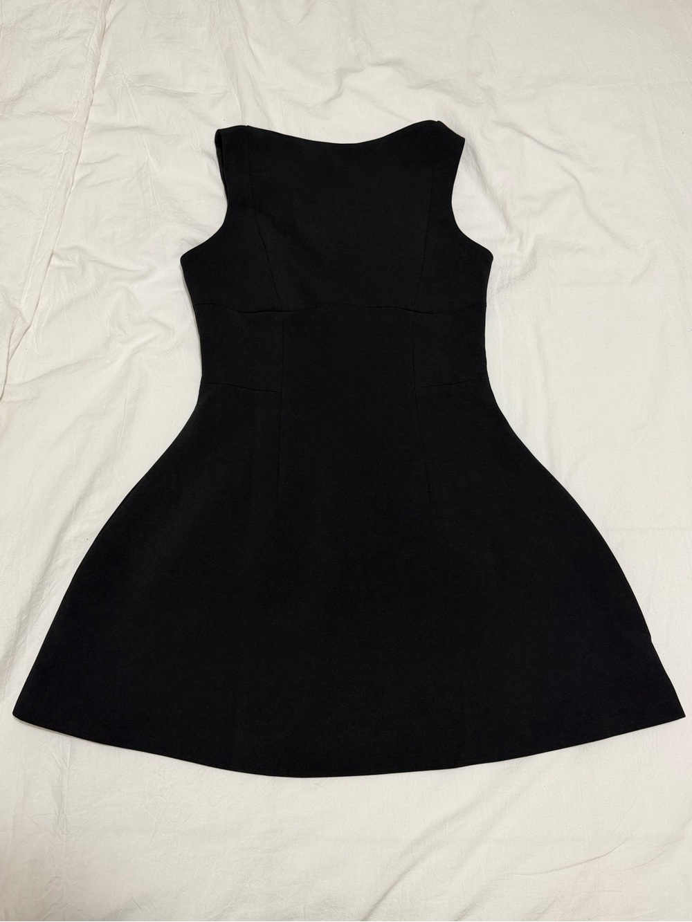 BABYBOO ALANA MINI DRESS - BLACK  Sleeveless Black Mini Dress with Flared Skirt